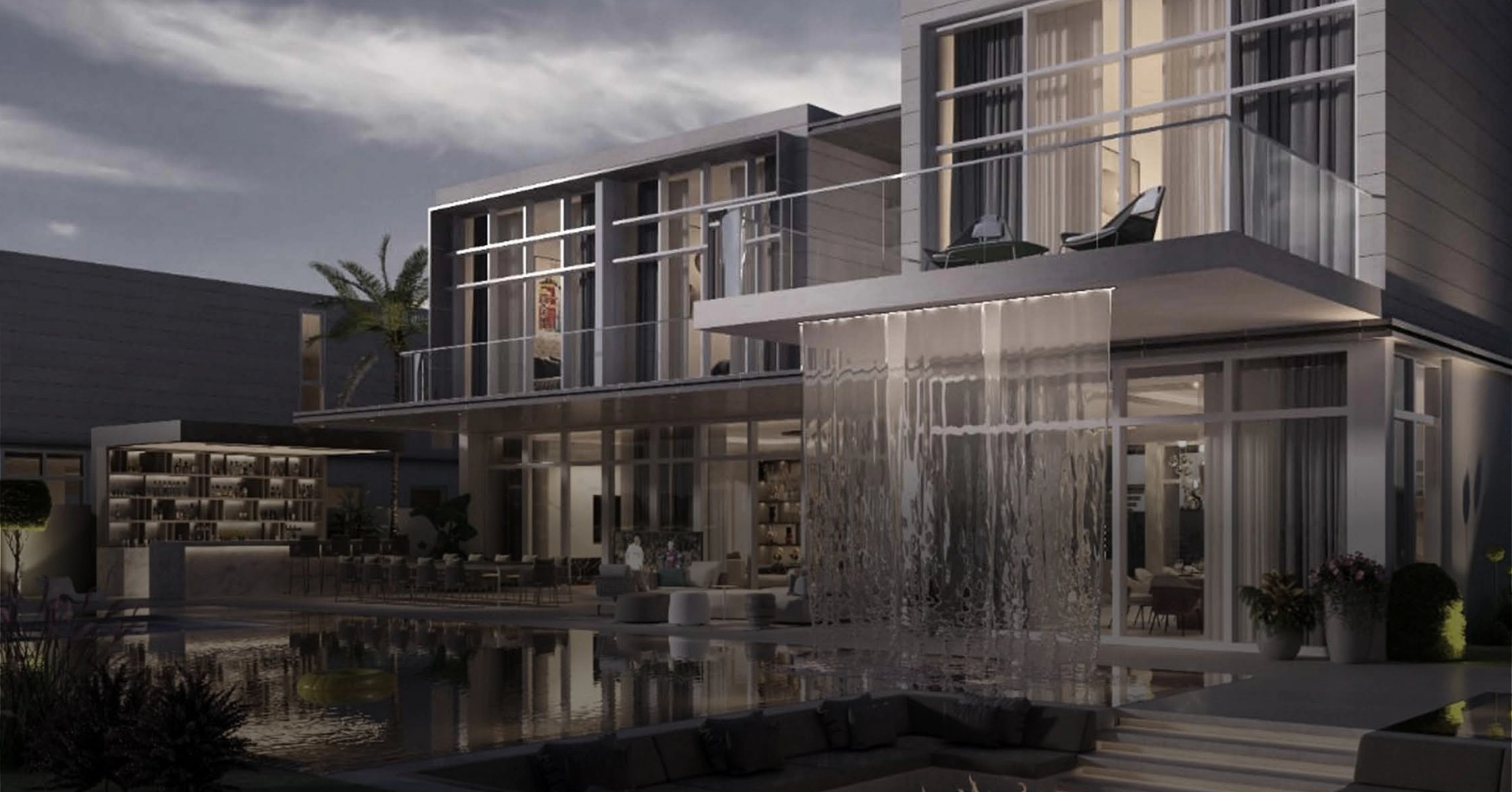 Mediterranean Villa Garden Designs